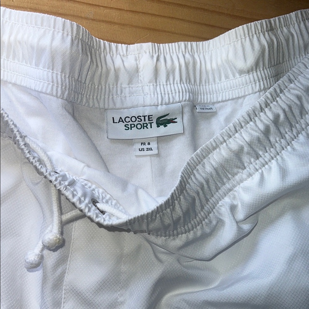 Lacoste Sport White Athletic Shorts